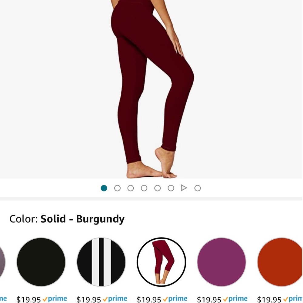 Maroon buttery soft leggings